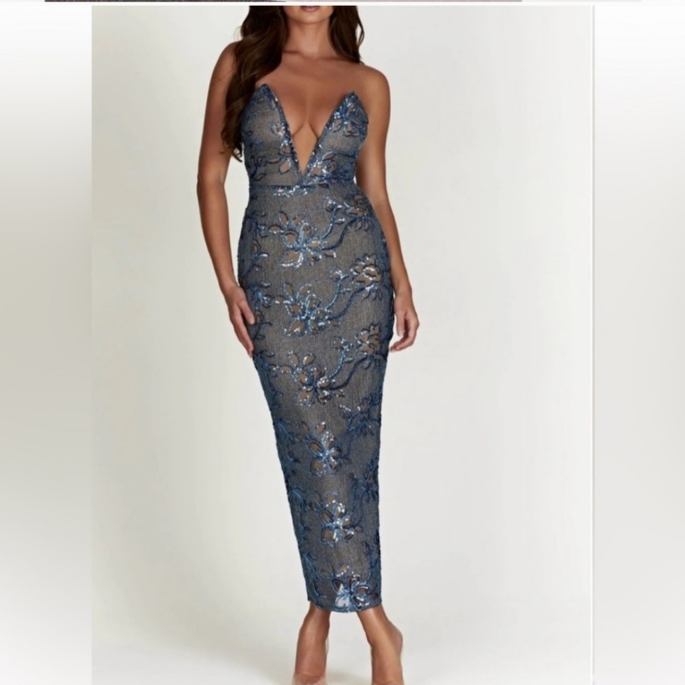 Meshki Harriet Sequin Maxi Dress XS